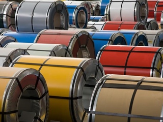 Штрипс с полимерным покрытием PVDF, толщина 0,50 мм, цвет RAL 6005 1 - в «Монолит-Металлопрокат».