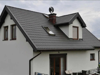 Металлочерепица Металл-Профиль Супермонтеррей 0,5 PURETAN® RR 32 Темно-коричневый 6 - в «Монолит-Металлопрокат».