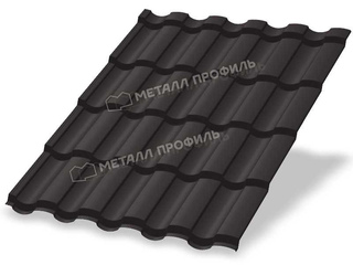 Металлочерепица Металл-Профиль Монтекристо-X 0,5 PURMAN® RR 32 Темно-коричневый